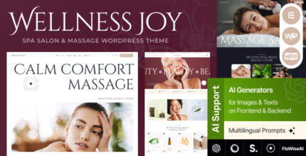 Wellness Joy - Spa Salon Massage WordPress Theme