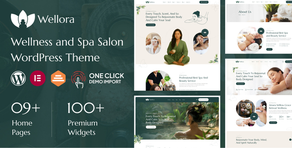 Wellora – Wellness and Spa Salon WordPress Theme Wellora – Wellness and Spa Salon WordPress Theme
