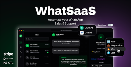 WhatSaaS — Multi-Tenant WhatsApp Sales Support: Chatbots, Flow Builder API Access