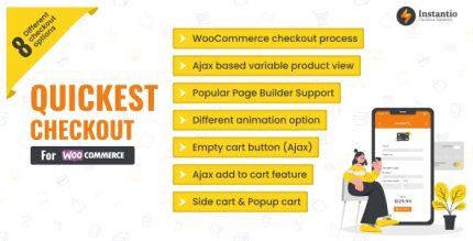 WooCommerce All in One Cart and Checkout | Side Cart, Popup Cart and One Click Checkout - Instantio