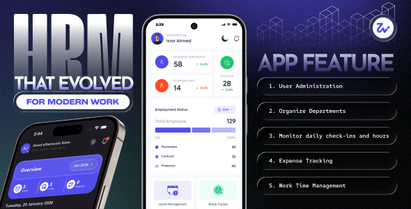 WorkZen – HRM Payroll Management System with Mobile App WorkZen – HRM Payroll Management System with Mobile App