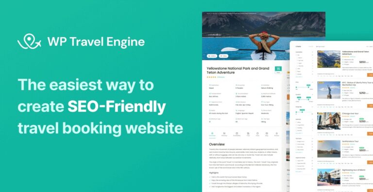 WP Travel Engine - Best Travel Booking WordPress Plugin [Travel Agency - All Add-ons]