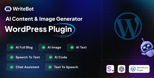 WriteBot - AL Content Generator WordPress Plugin WriteBot - AL Content Generator WordPress Plugin