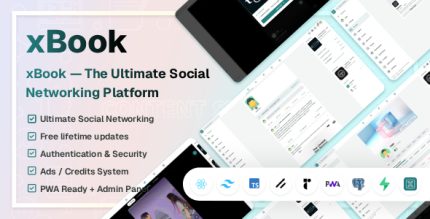 xBook — Social Networking JS Script