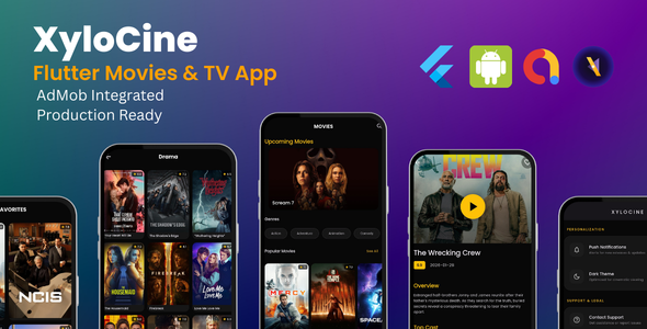 XyloCine | Movies and TV Shows Flutter App XyloCine | Movies and TV Shows Flutter App