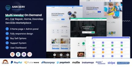 Aabcserv - Multivendor On-Demand Service Handyman Marketplace Platform