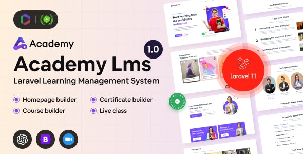 Academy LMS Laravel Learning Management System Academy LMS Laravel Learning Management System