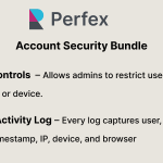 Account Security Bundle for Perfex CRM