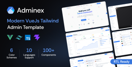 Adminex - Vue Tailwind CSS Admin Dashboard Template