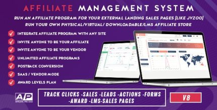 AffiliatePro SaaS – Affiliate Vendor System + Mobile App, AI, Telegram