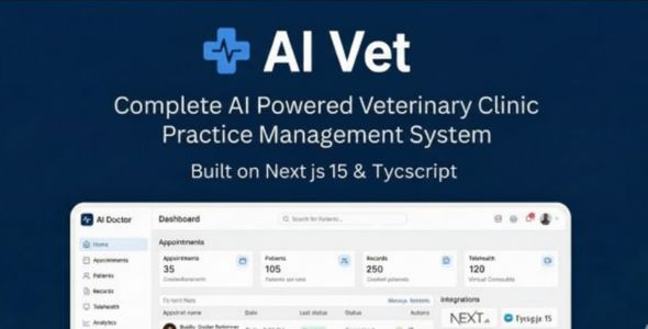 AI Vet - Complete Veterinary Hospital / Clinic Management System | AI Powered | Node JS AI Vet - Complete Veterinary Hospital / Clinic Management System | AI Powered | Node JS