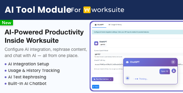 Aitools Module for Worksuite Aitools Module for Worksuite