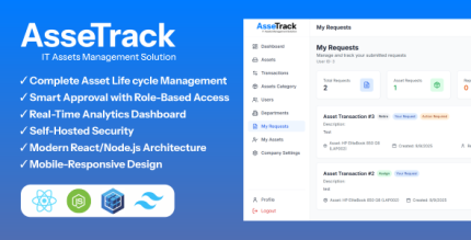 AsseTrack - Complete Asset Management Tracking Solution