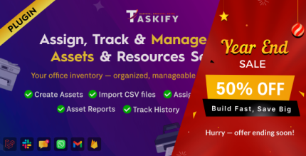 Assets Resources Organizer, Tracker and Management Plugin for Taskify