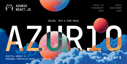 Azurio - Digital Agency Portfolio ReactJs Template