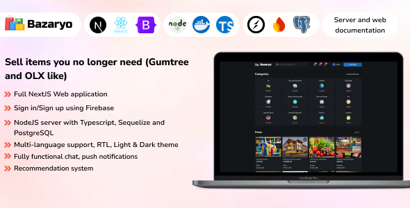 Bazaryo web - Sell Buy, Gumtree OLX like (full application) Bazaryo web - Sell Buy, Gumtree OLX like (full application)