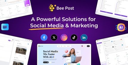 BeePost - AI Social Media Management Content Creation SaaS with Subscription System