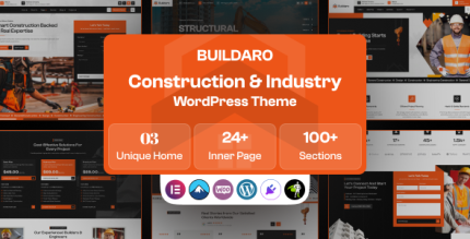 Buildaro - Construction Industry WordPress Theme