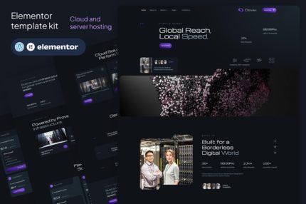 Clovex - Cloud Server Hosting Service Elementor Template Kit