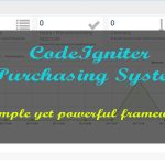 CodeIgniter Purchasing System