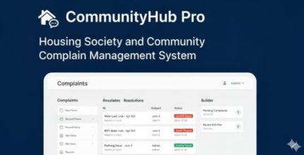 CommunityHub Pro - Housing Society / Residential Community - Issue Reporting Management Platform