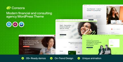 Consora - Business Finance Consulting WordPress Theme