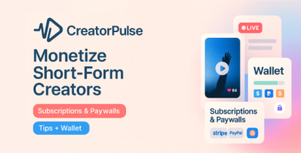 CreatorPulse – Monetize Short-Form Creators | Subscription, Paywall Live Video PHP Platform