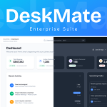 DeskMate – SaaS CRM, HR, Projects Chat Management React Dashboard Template