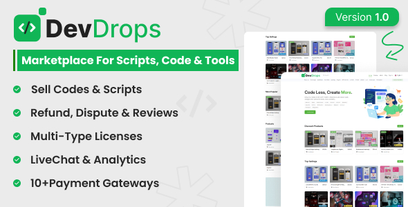 DevDrops – Marketplace for Scripts, Code Tools DevDrops – Marketplace for Scripts, Code Tools