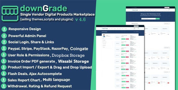 downGrade - Single Vendor Digital Marketplace With Subscription downGrade - Single Vendor Digital Marketplace With Subscription