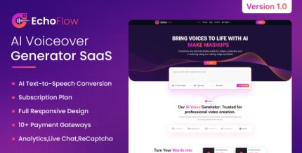 EchoFlow - AI Voiceover Generator SaaS