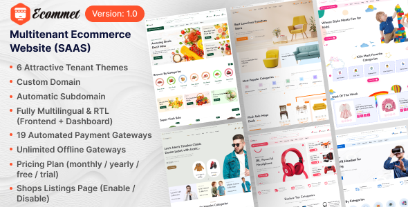 Ecommet - Multitenant Ecommerce Website (White Label) Ecommet - Multitenant Ecommerce Website (White Label)