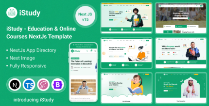 Education Online Courses NextJs Template | iStudy