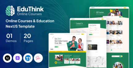 EduThink | Online Courses Education NextJS Template