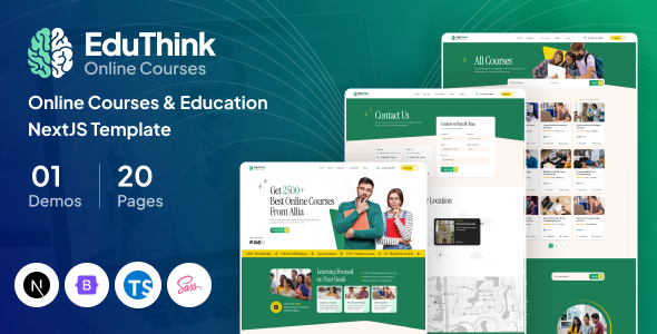 EduThink | Online Courses Education NextJS Template EduThink | Online Courses Education NextJS Template