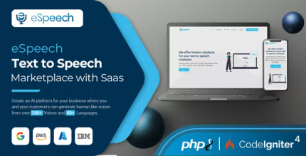 eSpeech - AI Text to Speech Marketplace with SaaS
