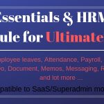 Essentials HRM (Human resource management) Module for UltimatePOS (With SaaS compatible)