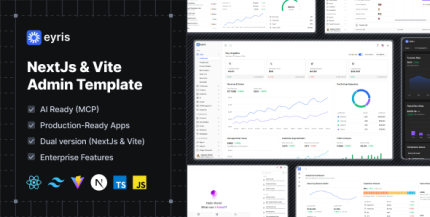 Eyris - React Tailwind Admin Template (NextJs Vite)