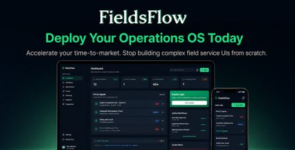 Fieldsflow - AI Field Operations Workflow Automation React Template