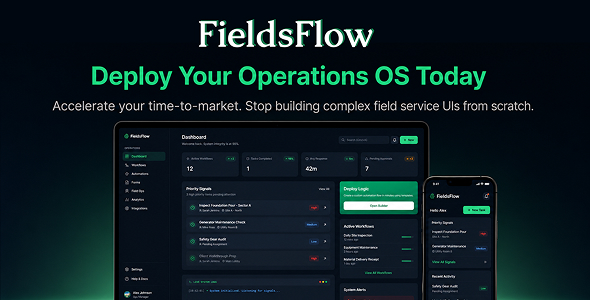 Fieldsflow - AI Field Operations Workflow Automation React Template Fieldsflow - AI Field Operations Workflow Automation React Template