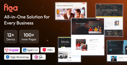 Figa - Multipurpose Angular 20 Template for SaaS, Startup Agency