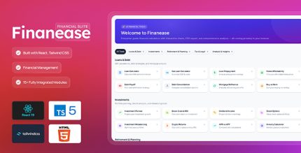 Finanease - React Financial planning Smart Math Workflow Calculator Suite