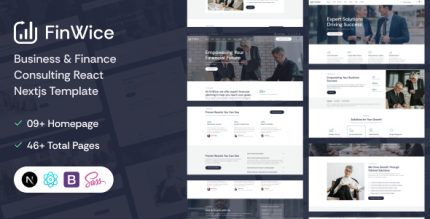 Finwice | Business Finance Consulting React NextJs Template