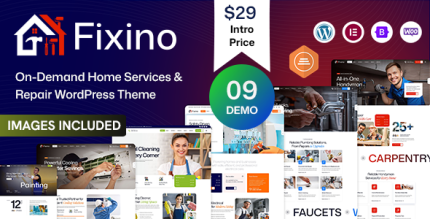 Fixino – On-Demand Home Services Repair WordPress Theme