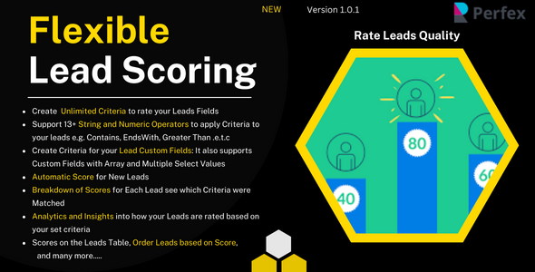 Flexible Lead Scoring and Lead Rating Module for Perfex Flexible Lead Scoring and Lead Rating Module for Perfex