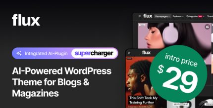 Flux - AI-Powered Blog Magazine WordPress Theme
