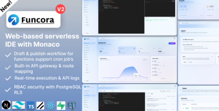 Funcora – Faas Serverless Functions API Management Platform (Next.js TypeScript)