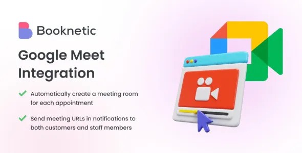 Google Meet integration for Booknetic Google Meet integration for Booknetic