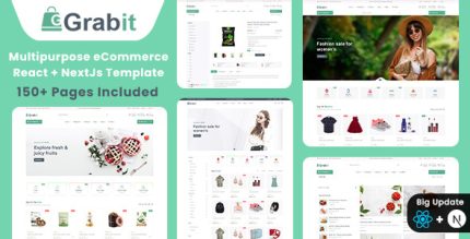 Grabit - Multipurpose eCommerce React + NextJs Template