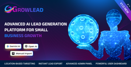 GrowLead – Smart AI Lead Generation Business Growth SaaS Platform (MERN Stack)